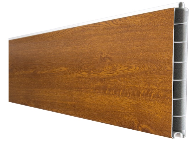 GroJa BasicLine PVC Stecksystem Einzelprofil schmal 180 x 15 x 1,9 cm