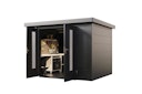 Vorschaubild Wolff Finnhaus Premium Metall Gartenhaus Eirik 3024 Anthrazit