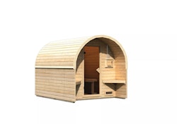 Karibu Gartensauna/Saunafass Fasshaus 2 Ohne Ofen inkl. 10-teiligem gratis Saunaset im Wert von 232,94 €