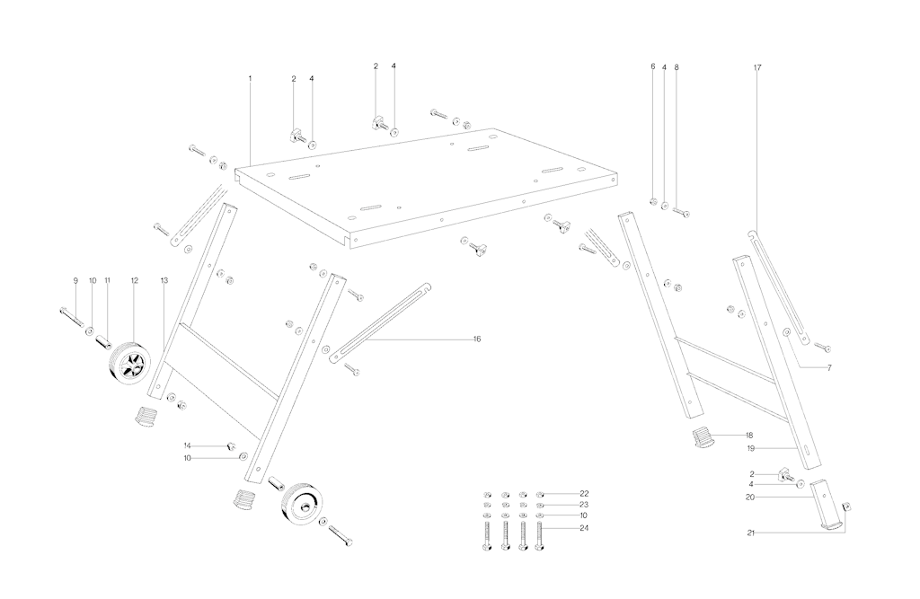 Explosionszeichnung Ersatzteile