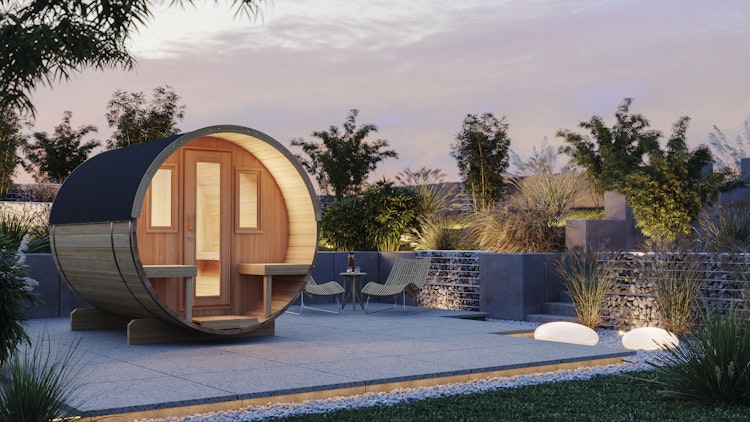 Wolff Finnhaus Saunafass Fasssauna 250