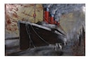 Vorschaubild 3D Metallbild Schiff 120 x 80 cm, Stahlblech