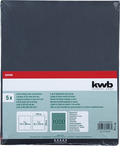 kwb 5 Schleifbog. Wasserfest K1000 830498