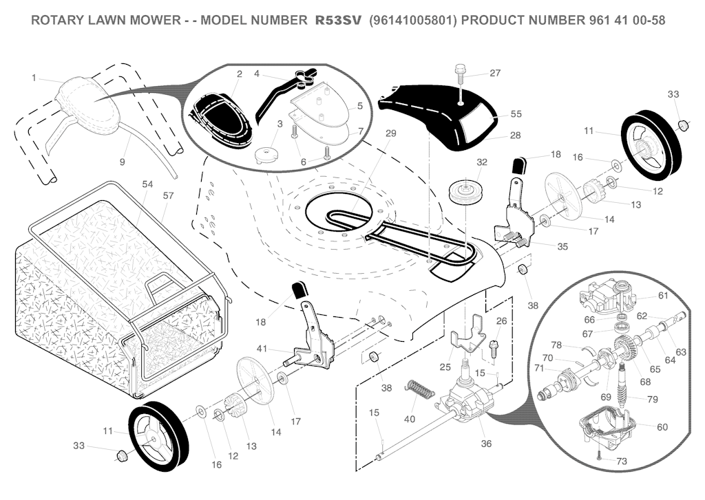 Explosionszeichnung Ersatzteile