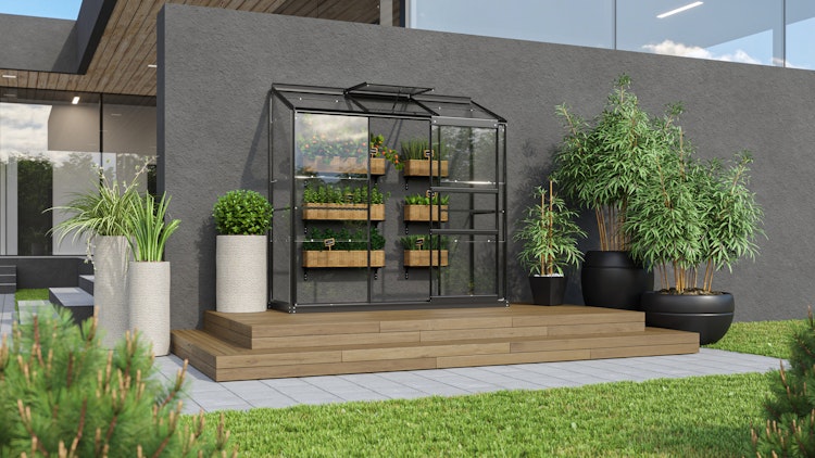 Vitavia Gewächshaus Styx/Ida 1300 inkl. 1 Dachfenster - 1,3 m²