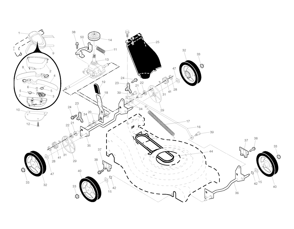 Explosionszeichnung Ersatzteile