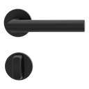 Vorschaubild Griffwerk VAYA 128 LUCIA fast2fix Fast2Fix GK3 Rosetten rund WC rot/weiß Graphitschwarz