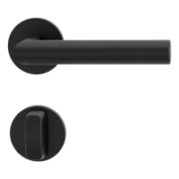 Griffwerk VAYA 128 LUCIA fast2fix Fast2Fix GK3 Rosetten rund WC rot/weiß Graphitschwarz