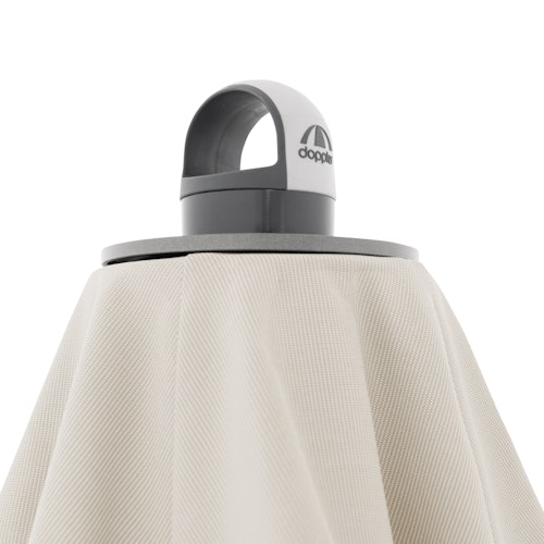 doppler Pendelschirm EXPERT 300 x 300 cm, Aluminium Silber / 100 % Polypropylen 220 g/m²