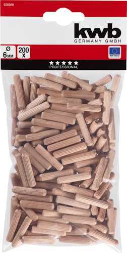 kwb 200 Holzdübel   6 x 30 mm 28560