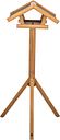Vorschaubild TRIXIE Futterhaus mit Ständer, Kiefernholz, 46 × 22 × 44 cm/1,15 m, braun
