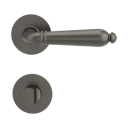 Vorschaubild Griffwerk CAROLA PIATTA S -Kaschmirgrau Rosettengarnitur rund -Flachrosette -WC TS 37-45mm