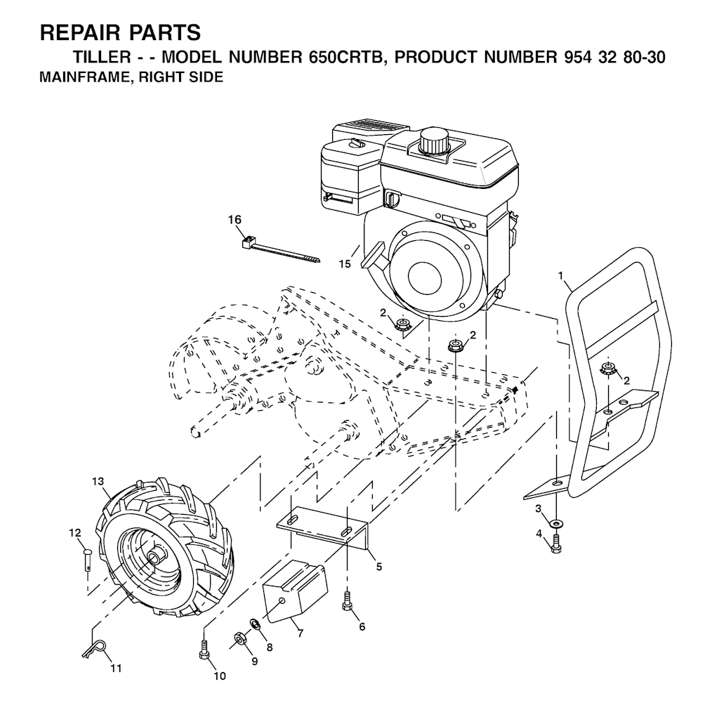 Explosionszeichnung Ersatzteile