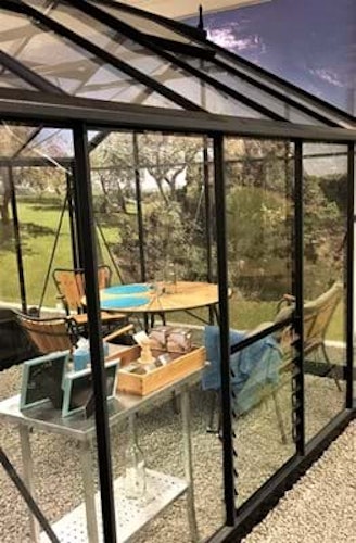 Juliana Lamellenlüfter inkl. Glas für Gewächshaus Premium, Orangerie & Gärtner