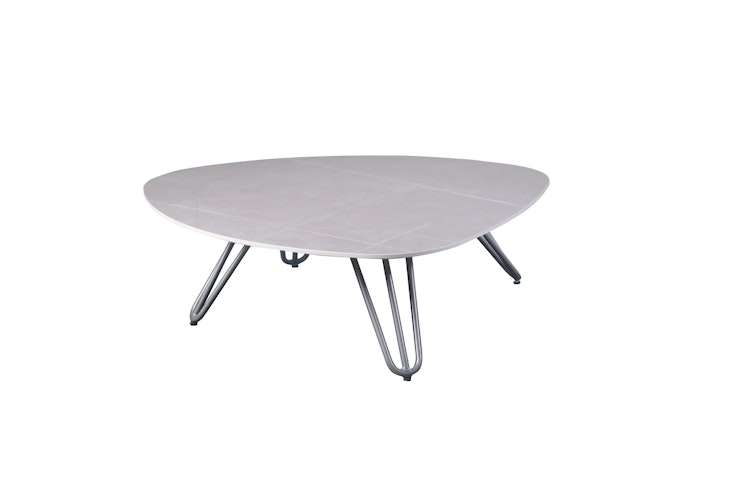 Garden Pleasure Tisch EMILIA, Aluminium Grau / Stein Wolkengrau