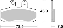 SBS Scooterbelag 124HF Street Ceramic