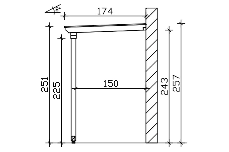 Skan Holz Pultdach Vordach Anklam