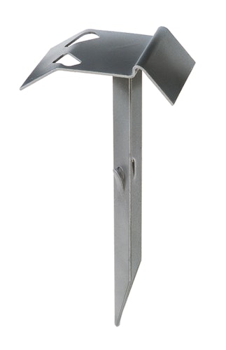 Alberts® Auflaufstütze mit angeschweißtem Erddorn feuerverzinkt Breite 125 mm 