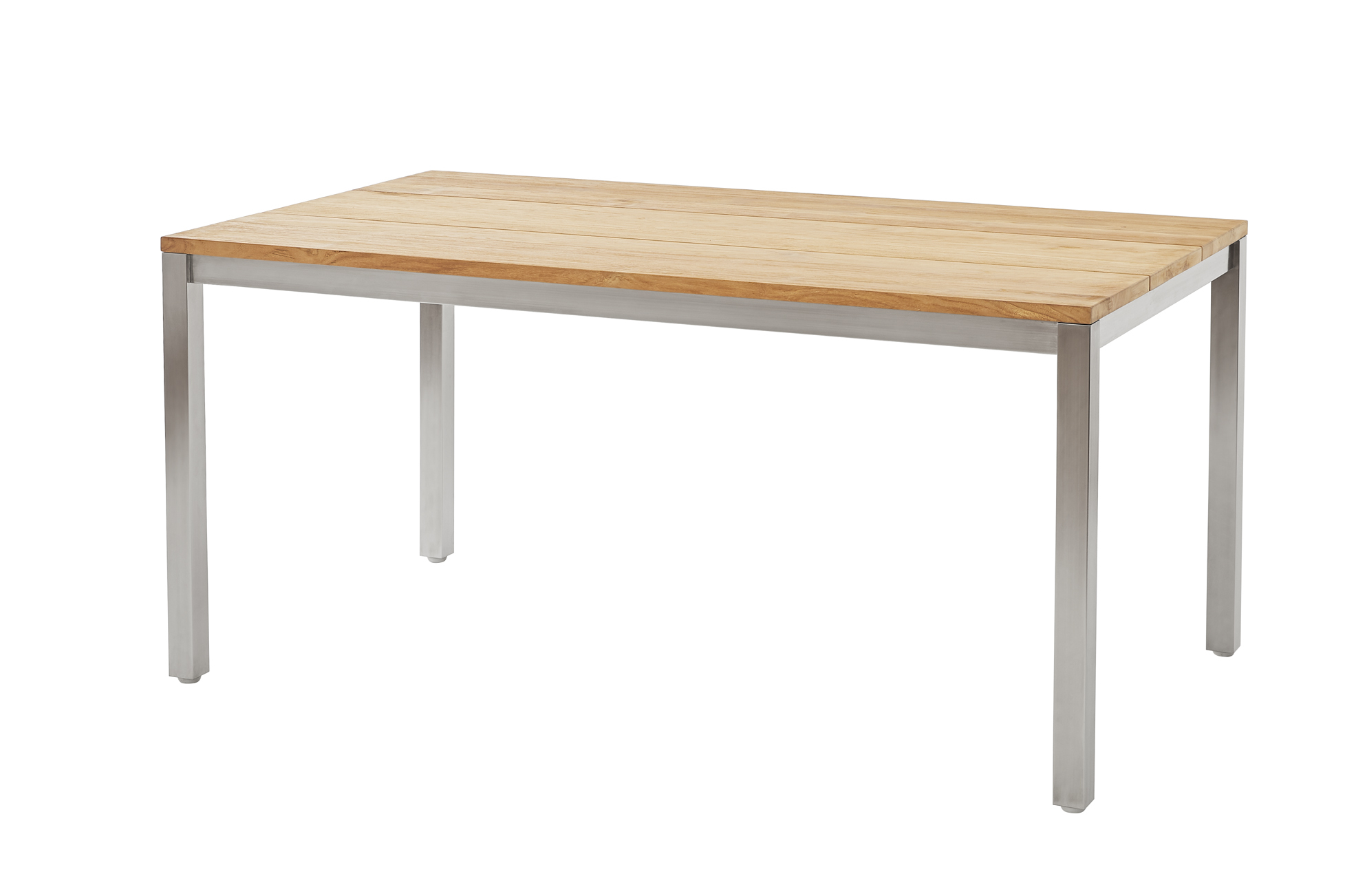 Diamond Garden Tisch SALERNO 210 x 100 cm, Edelstahl / Recycled Teak