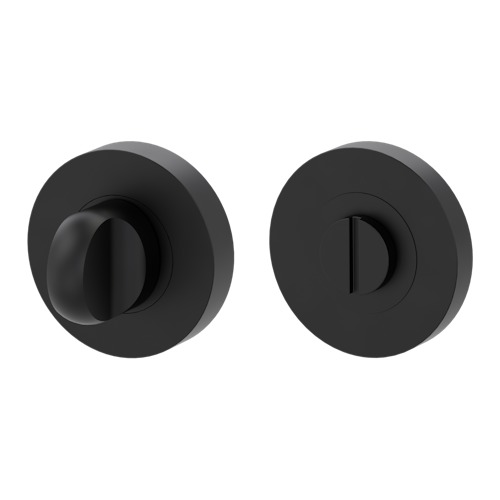 Griffwerk Rosettenpaar rund GK4 -Graphitschwarz Schraubtechnik -WC