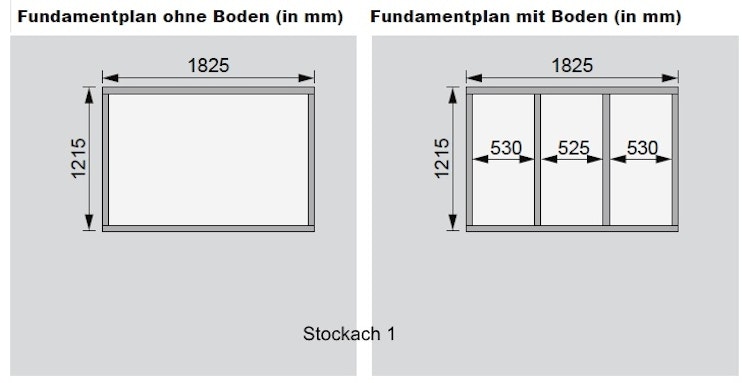 Karibu Woodfeeling Gartenhaus Stockach 2/3/4/5 - 19 mm