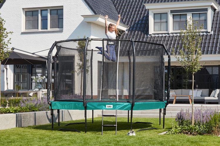 Salta Trampolin First Class Ø 487 cm mit Sicherheitsnetz und Leiter