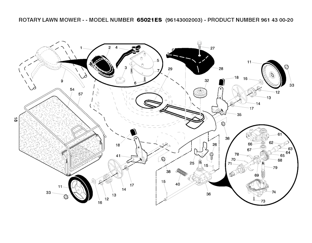 Explosionszeichnung Ersatzteile