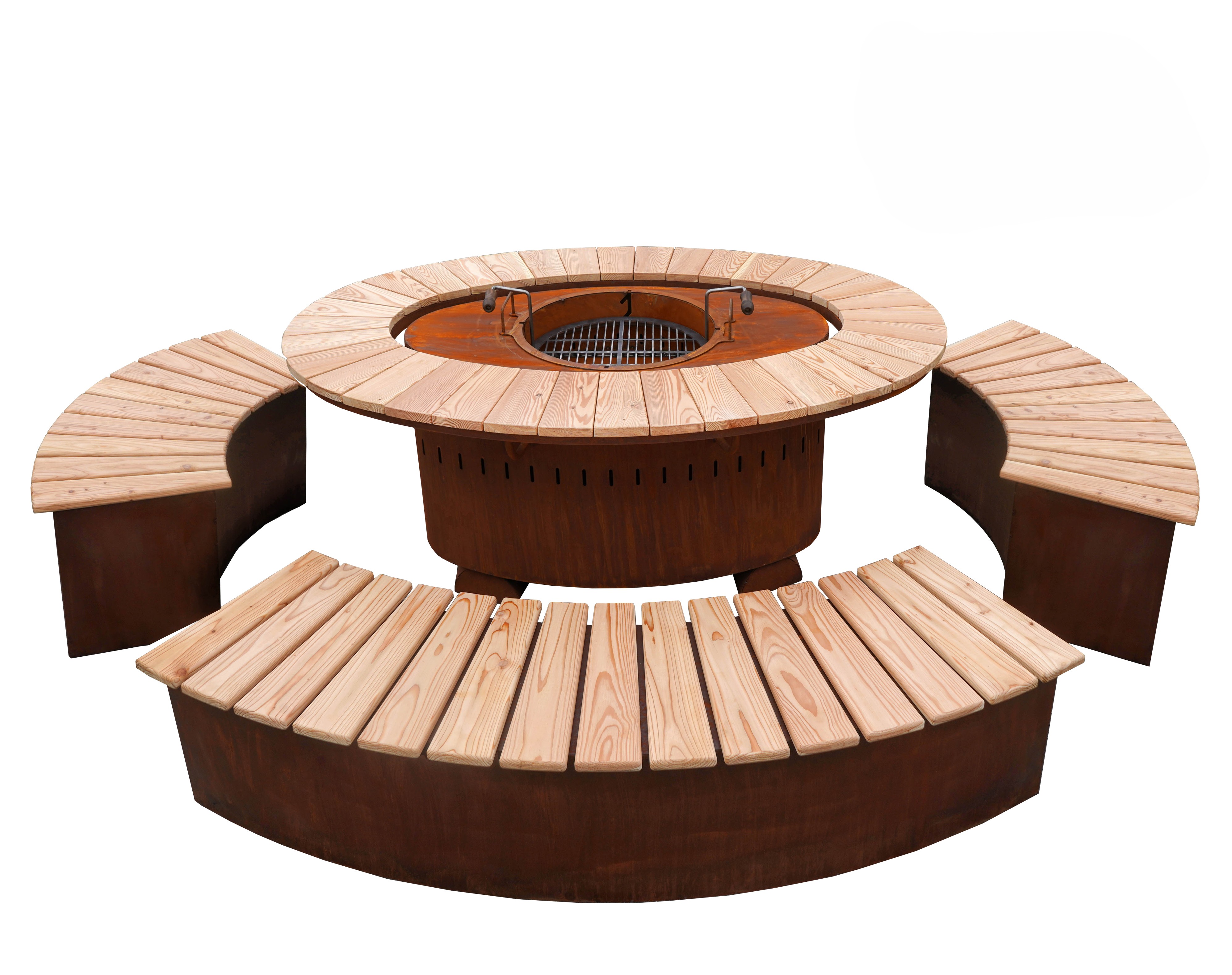 Badeko Grill-/Feuerstelle „Karlsruhe“ in Edelrostoptik