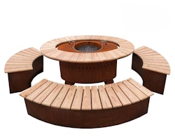 Badeko Grill-/Feuerstelle „Karlsruhe“ in Edelrostoptik