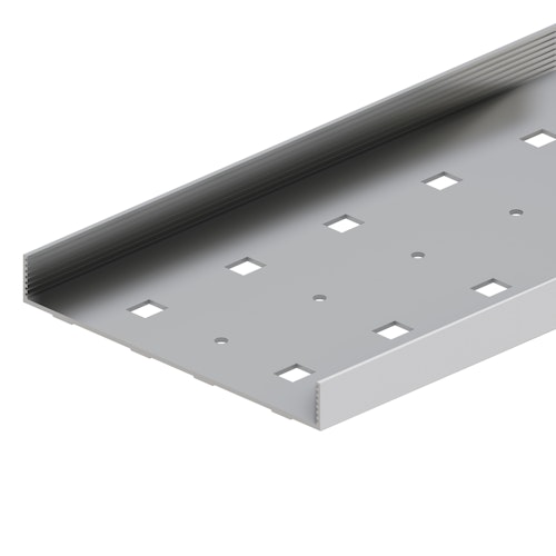 TraumGarten DreamDeck Drainagerinne Alu, 20 x 144 x 2000 mm