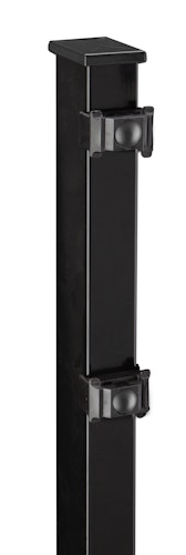 dz Zaunset BLACKY 5/4/5 Pfosten BL mit Edelstahlplättchen