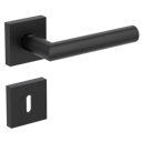 Vorschaubild Griffwerk LUCIA PROFESSIONAL PVD+ Schraubtechnik GK3 Rosetten eckig Buntbart Graphitschwarz PVD+