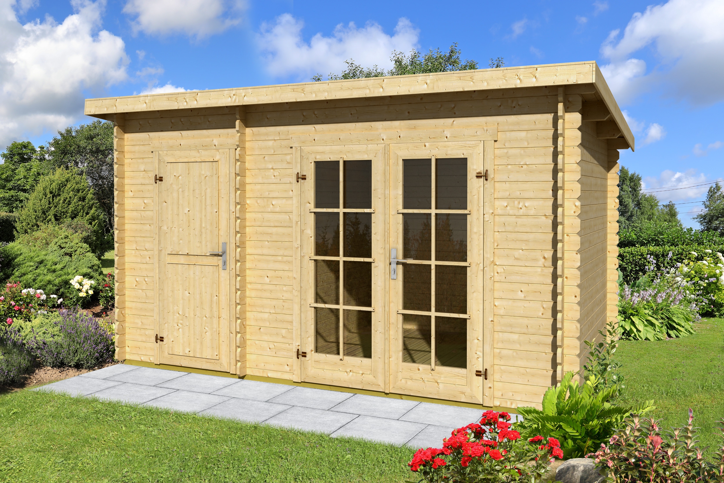 Thumbnail - Lasita Maja Gartenhaus Belmont 1 - 28 mm