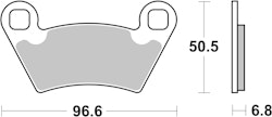 SBS Bremsbelag 800SI Offroad Sinter