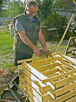 BODO Holzkomposter grün, 100 x 100 x 70 cm, Stecksystem