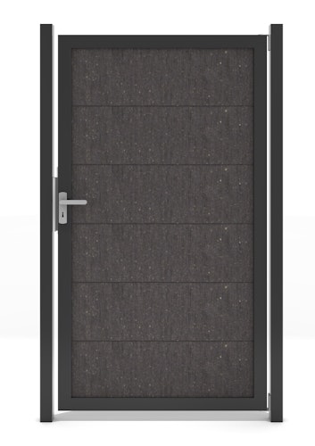 GroJa Viento Tor 1-flügelig mit Anthrazitrahmen