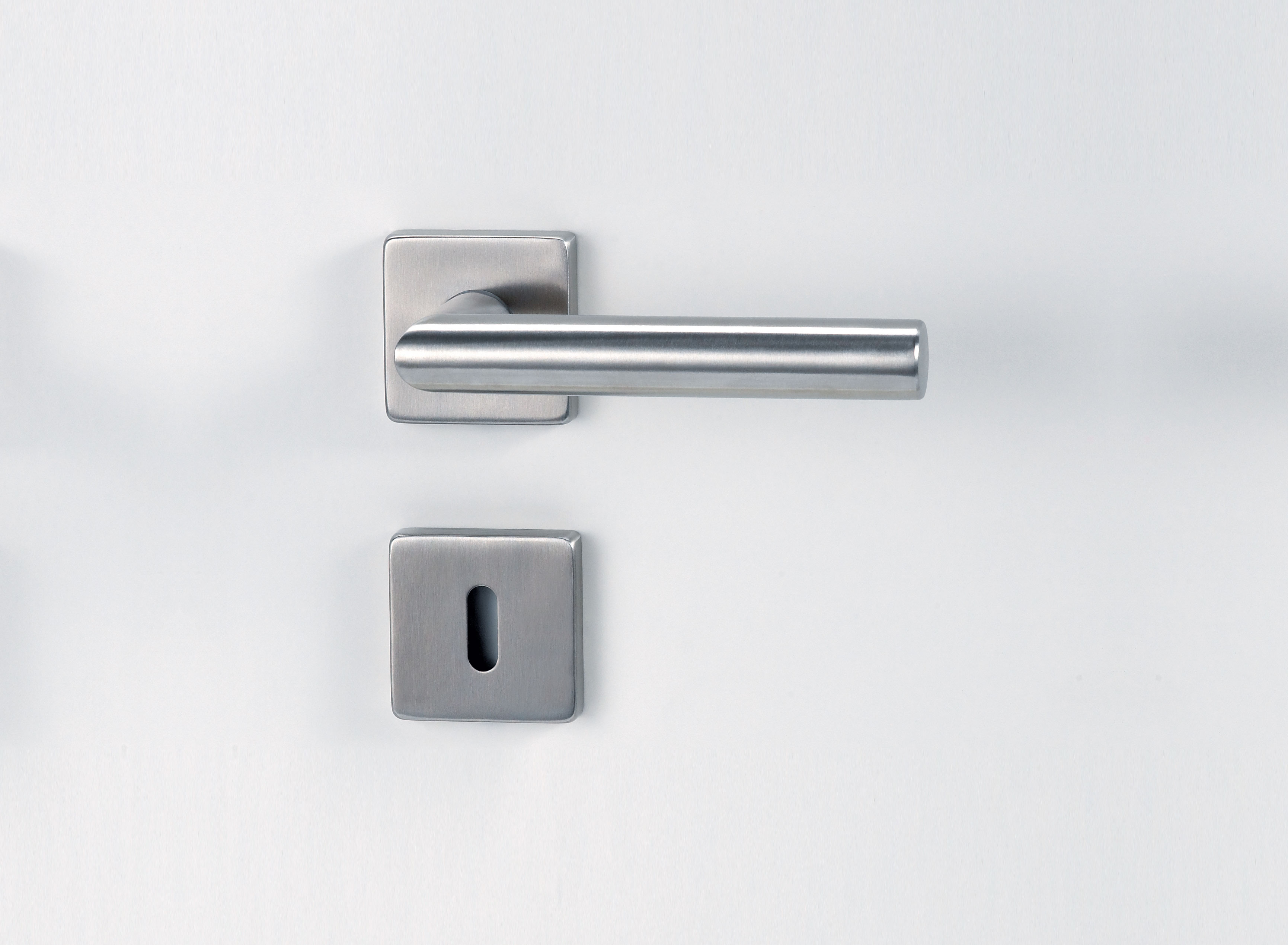 Griffwerk Wechselgarnitur   Lucia Square   - Edelstahl matt - Rechts