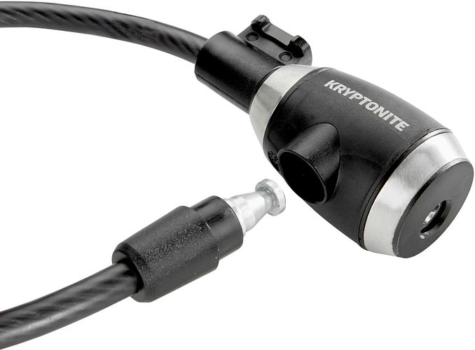 KRYPTONITE Kabelschloss Kryptoflex Key Cable 150 cm schwarz/grau