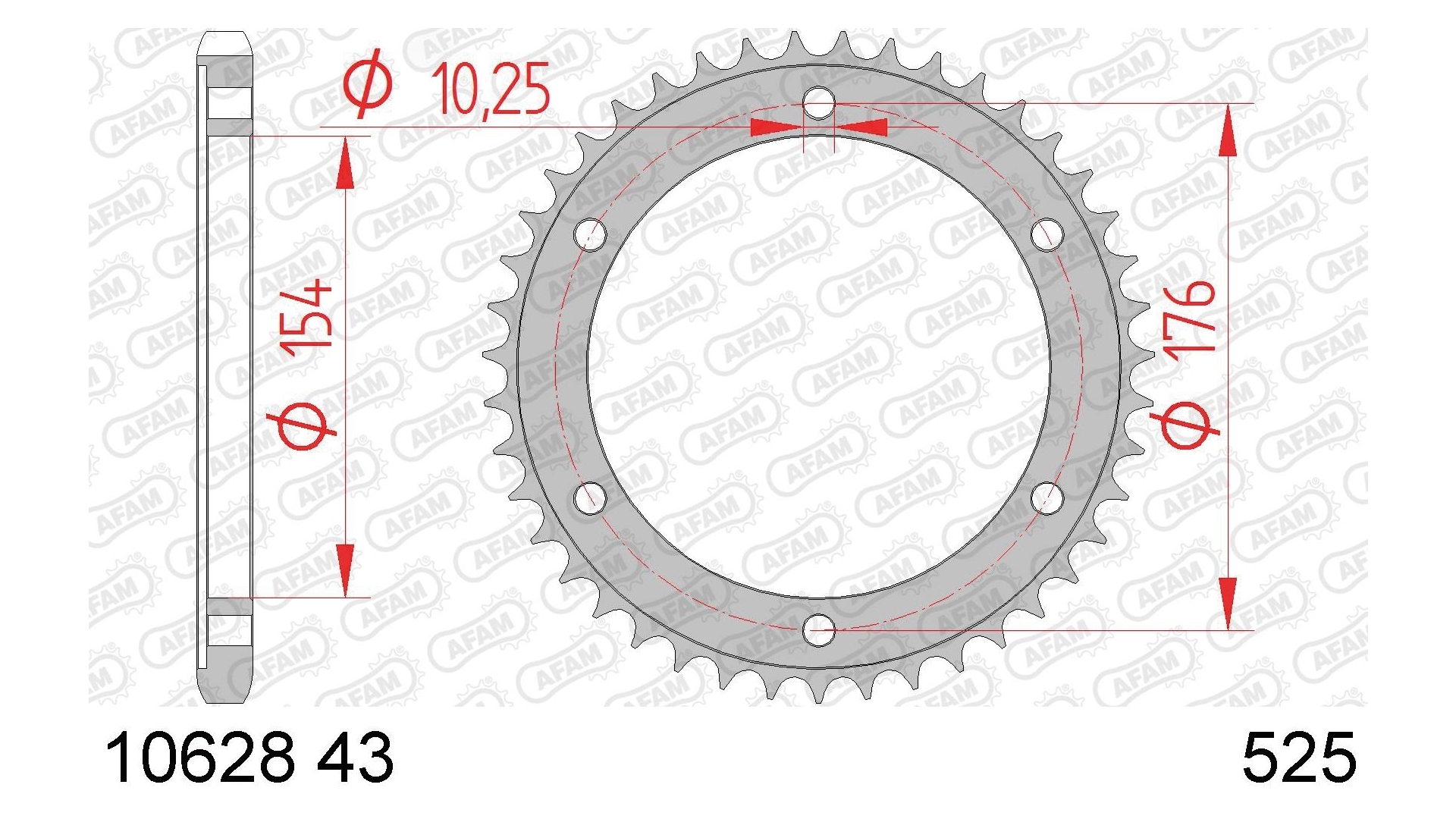 Afam Kettenrad 10628