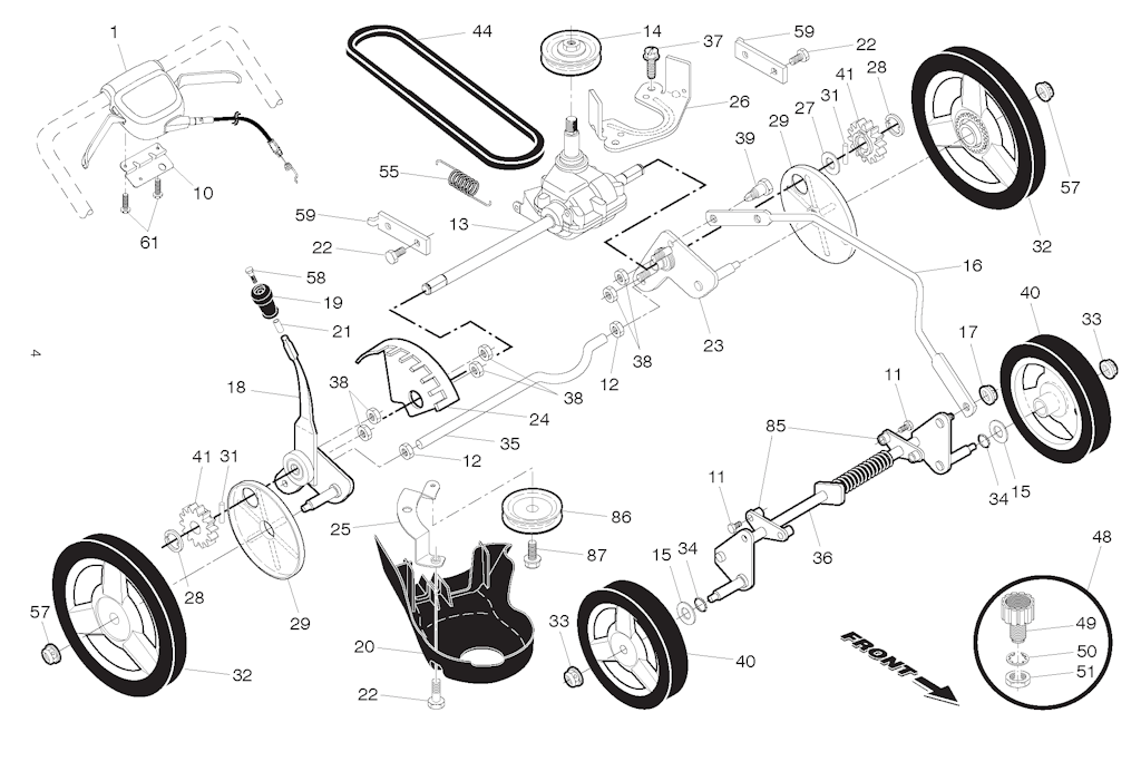 Explosionszeichnung Ersatzteile