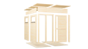 Vorschaubild Bertilo Gartenhaus Pentus 2 Office - 19 mm