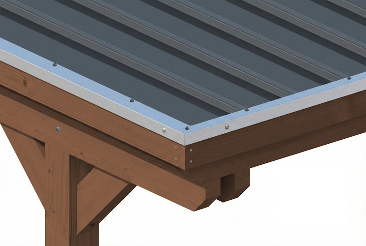 Skan Holz Emsland - Flachdach Caravan-Carport aus Leimholz Breite 402 cm