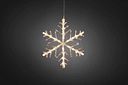 Vorschaubild Konstsmide Weihnachtsbeleuchtung  LED Acryl Schneeflocke, 24 warmweiße Dioden