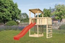 Vorschaubild Akubi Kinderspielturm Anna mit Pultdach inkl. Anbauplattform, Wellenrutsche und Kletterwand