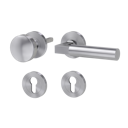 Vorschaubild GRIFFWERK Wechselgarnitur METRICO PROF Schraubtechnik FS Rosetten rund Knopf R2 Edelstahl matt R