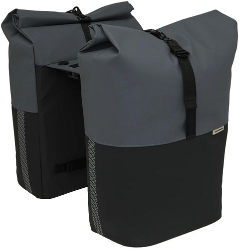 New Looxs Doppeltasche Nyborg Double grau/schwarz dark grey black MIK