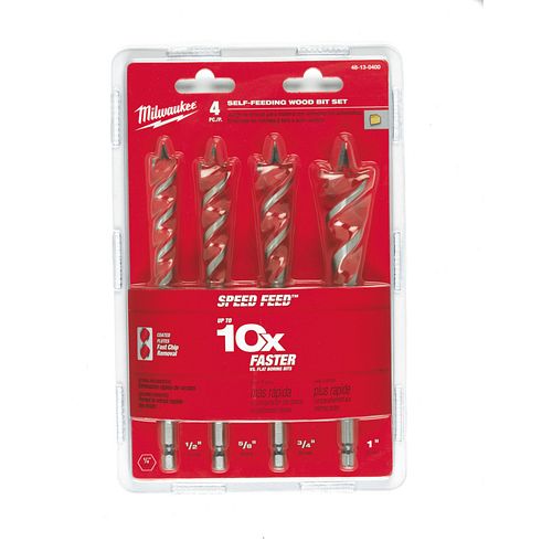 Milwaukee HOLZBOHRER-SET (4TLG.) SPEED FEED 48130400