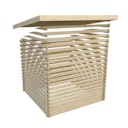 Vorschaubild Karibu Gartensauna Pultdach Saunahaus Norge terragrau inkl. gratis Sauna-Zubehörset im Wert von 234,94 €