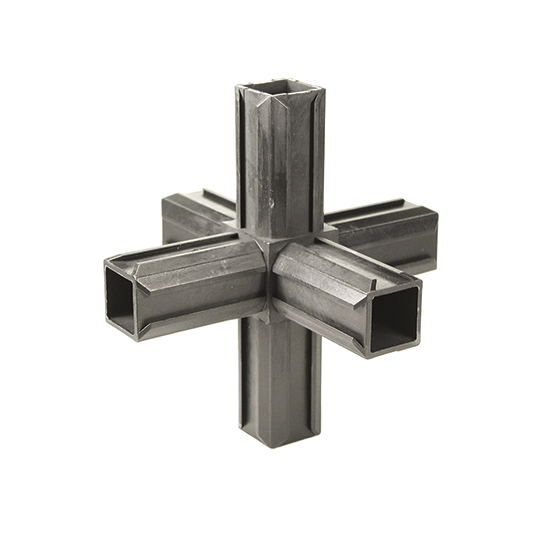 Alberts® XD-Rohrverbinder Kreuzstück plus zwei rechtwinkelige Abgänge