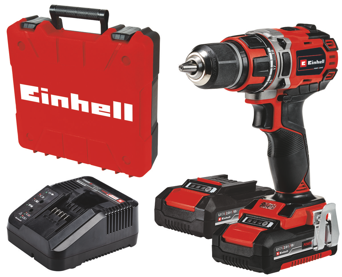 Einhell Akku-Bohrschrauber TE-CD 18/50 Li BL (2x2,0Ah) 4513896